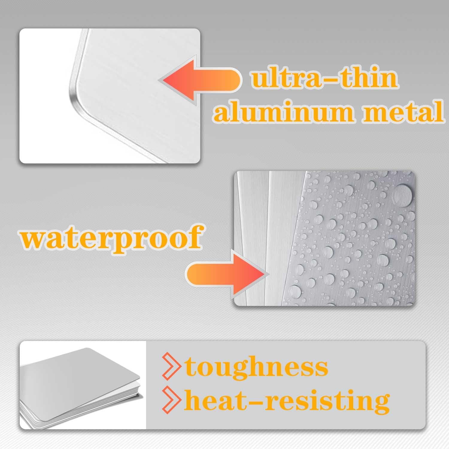 50 Pcs Sublimation Business Cards Blanks,Can Transfer Any Picture and Text in the Computer on them.86 x 54 mm(0.24mm Thickness).