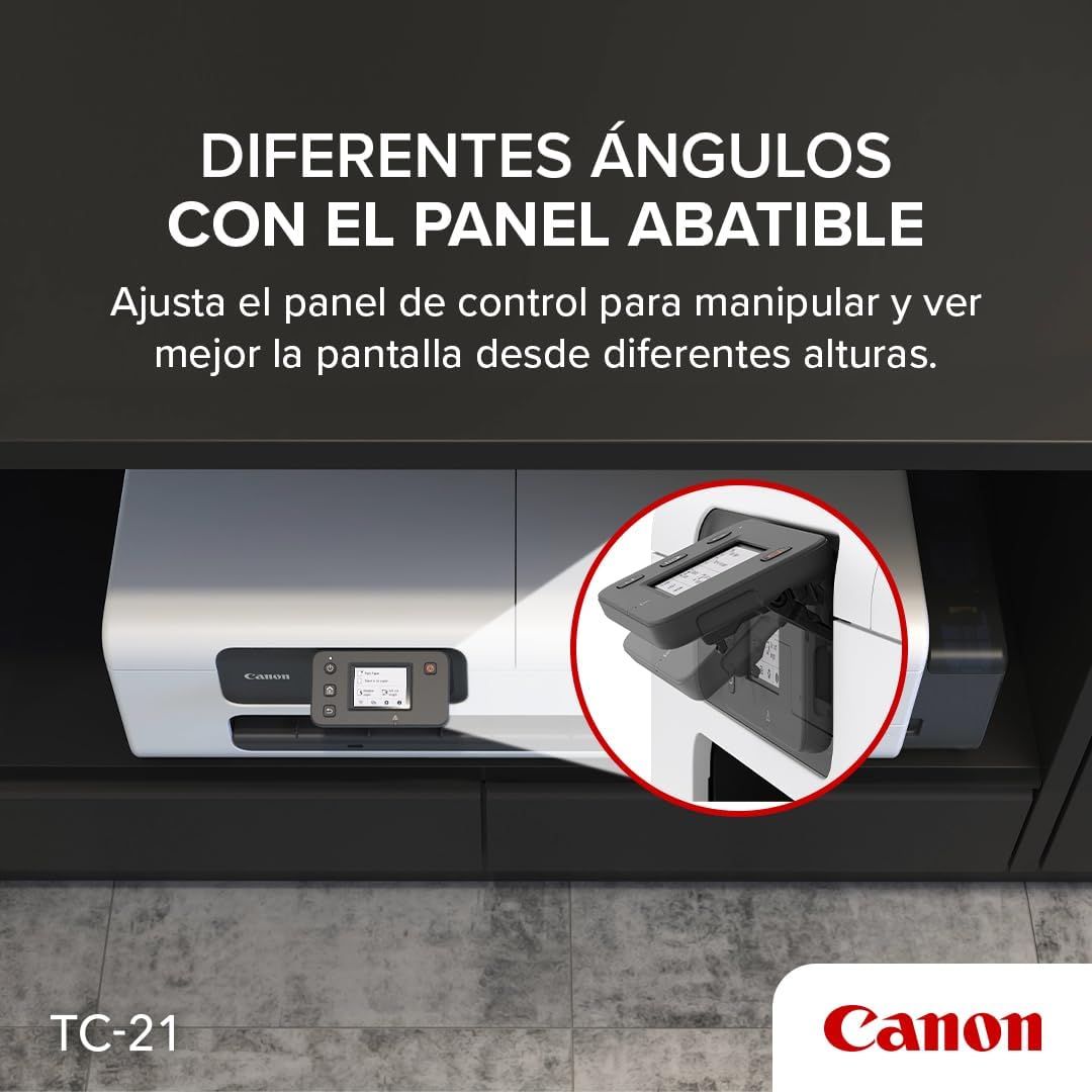 Canon imagePROGRAF TC-21 24" - Large Format Printer, Poster & Plotter Printer, Automatic Roll & Cut Sheet Paper Feeder, Includes 280 ml of Ink, White.