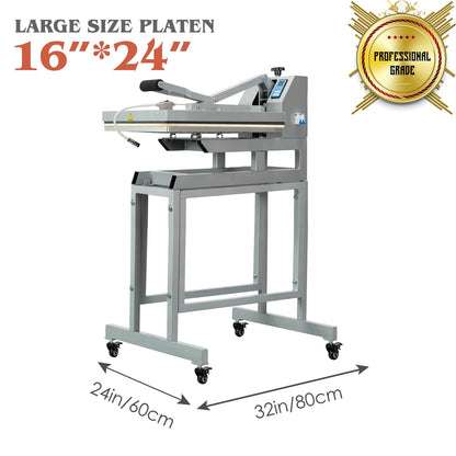 32x40 Inch Heat Press, 220V 8000W High Pressure Clamshell Heat Press Machine for Business, Large Professional Digital Control Heat Transfer Machine for Sublimation, Sliding Base Design