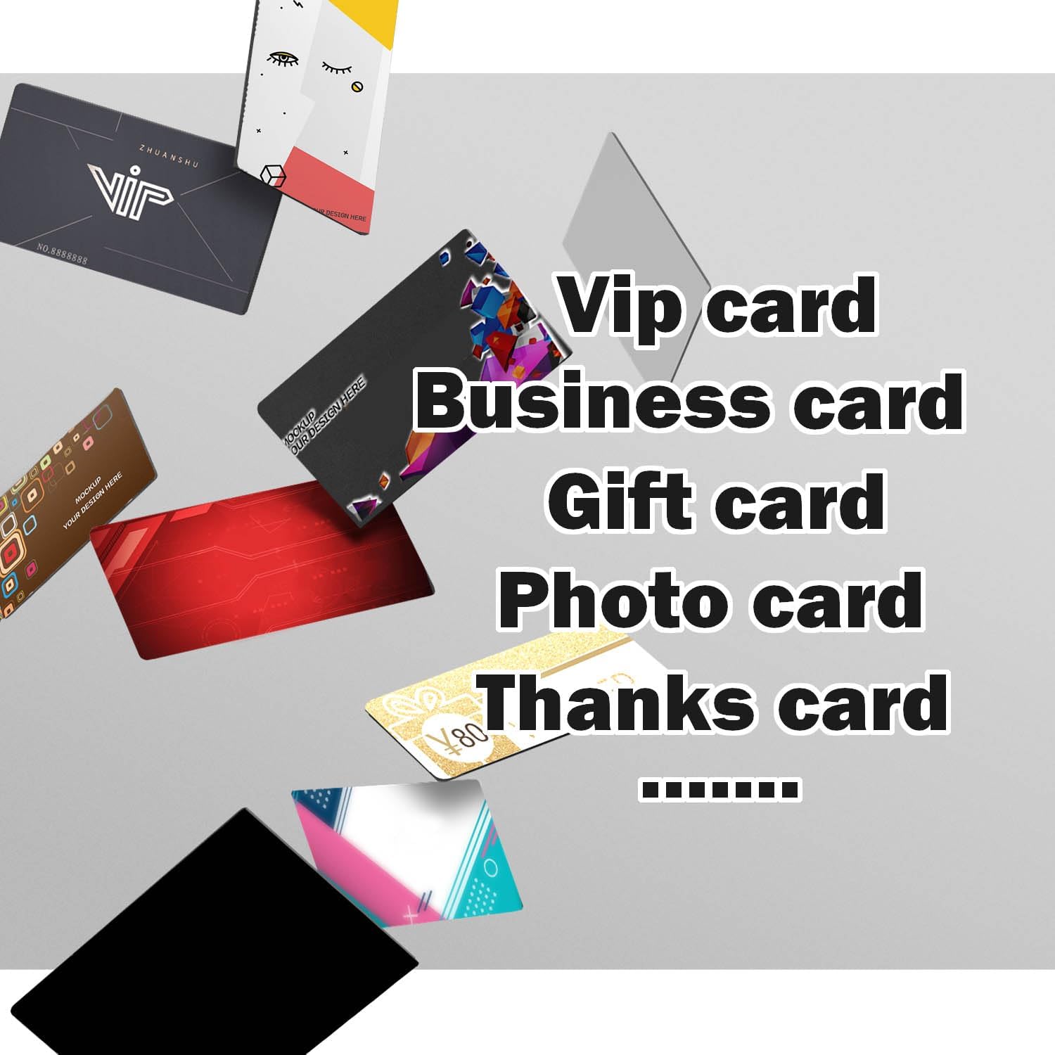 50 Pcs Sublimation Business Cards Blanks,Can Transfer Any Picture and Text in the Computer on them.86 x 54 mm(0.24mm Thickness).