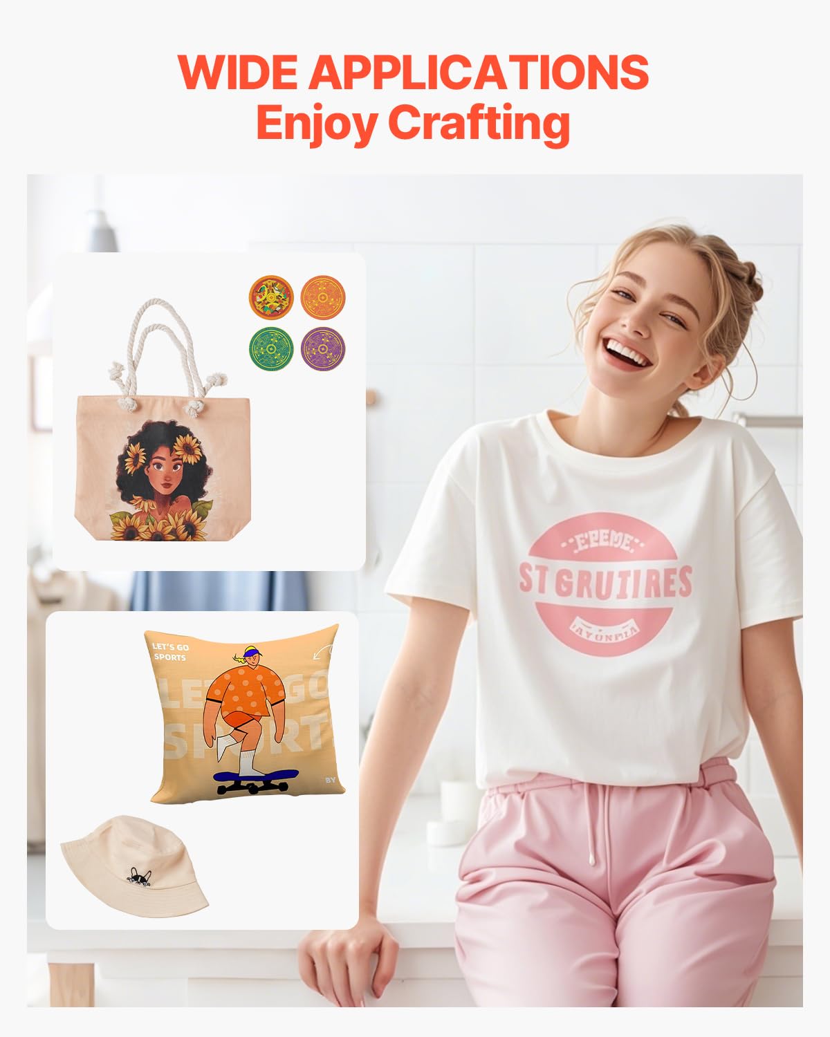 VEVOR 2 in 1 Heat Press Machine for T Shirts and Hats, 15x15 Inch Professional Swing Away Digital Tshirt Press Machine for Sublimation, Vinyl, Heat Transfer Projects.