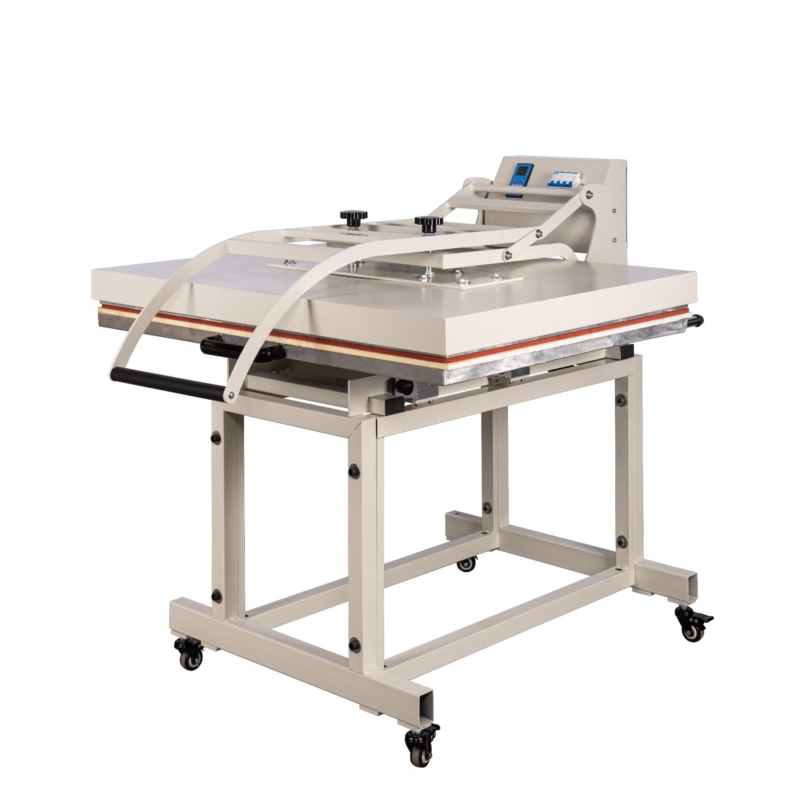 32x40 Inch Heat Press, 220V 8000W High Pressure Clamshell Heat Press Machine for Business, Large Professional Digital Control Heat Transfer Machine for Sublimation, Sliding Base Design.