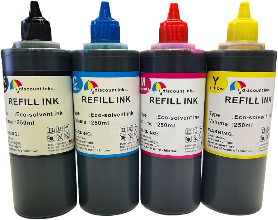 Inkpro Compatible Ink Bottle Replacement Water Based eco Solvent Ink wf7820 wf7840 wf7710 wf7720 et 15000 1000ml