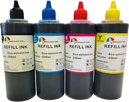 Inkpro Compatible Ink Bottle Replacement Water Based eco Solvent Ink wf7820 wf7840 wf7710 wf7720 et 15000 1000ml