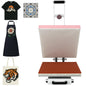 32x40 Inch Heat Press, 220V 8000W High Pressure Clamshell Heat Press Machine for Business, Large Professional Digital Control Heat Transfer Machine for Sublimation, Sliding Base Design.