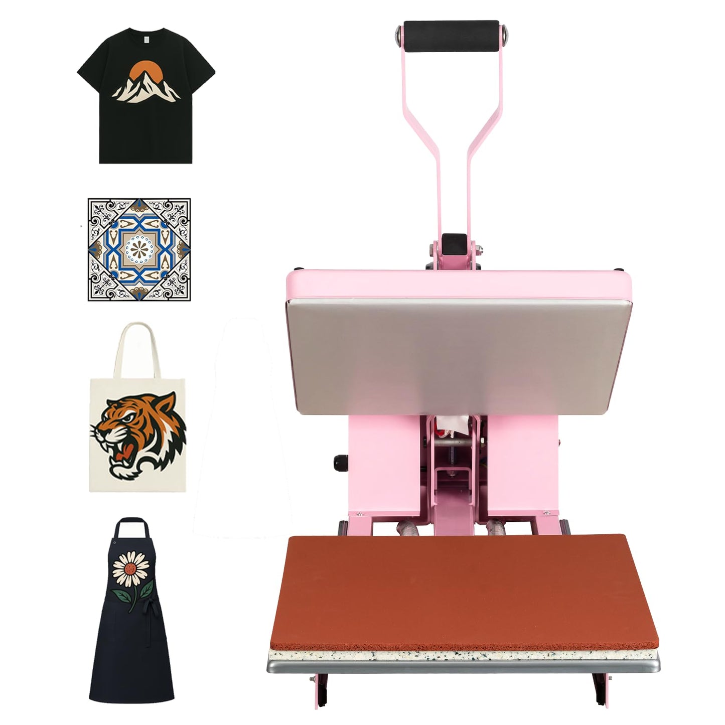 32x40 Inch Heat Press, 220V 8000W High Pressure Clamshell Heat Press Machine for Business, Large Professional Digital Control Heat Transfer Machine for Sublimation, Sliding Base Design.