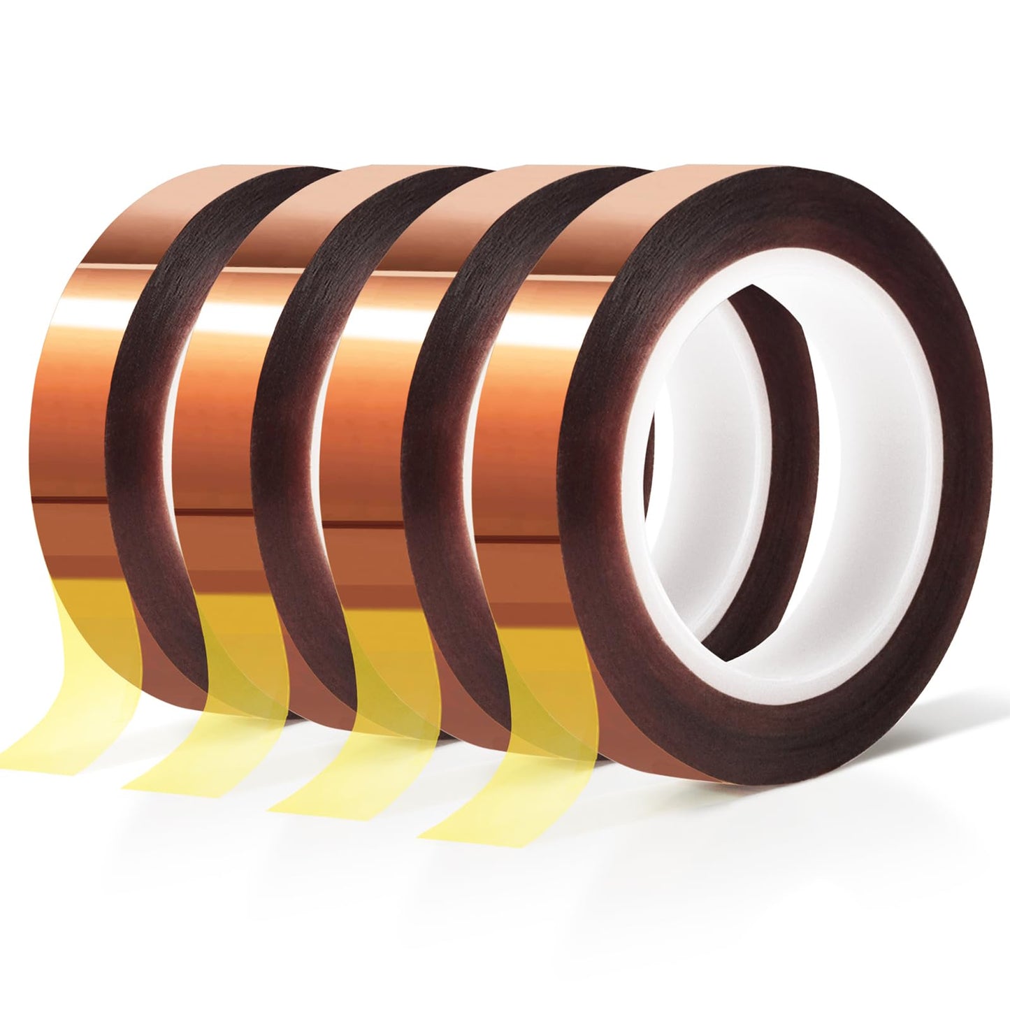 MEBMIK 2 Rolls 10mm x16m(52FT) Heat Tape High Temperature Heat Resistant Tape Heat Transfer Tape for Heat Sublimation Press Vinyl,No Residue.