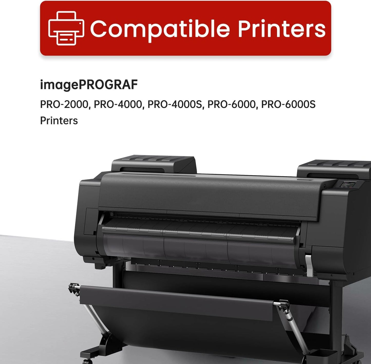 PFI-1700 Pigment Ink Tank 700ml with New Chip Replacement for Canon PFI-1700 Ink for imagePROGRAF PRO 2000 4000 4000S 6000 6000S Large-Format Printer, 12-Pack (MBK/PBK/C/M/Y/R/GY/B/PGY/PC/PM/CO).