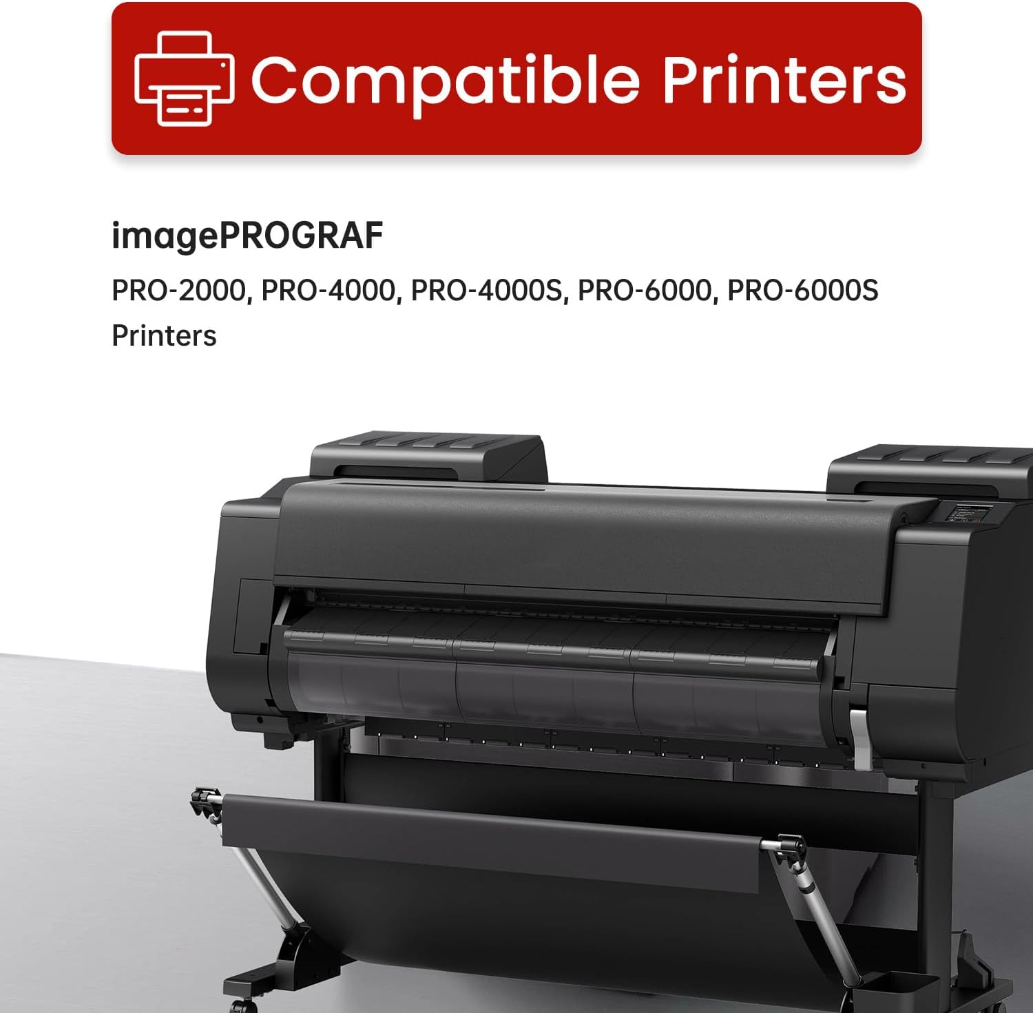 PFI-1700 Pigment Ink Tank 700ml with New Chip Replacement for Canon PFI-1700 Ink for imagePROGRAF PRO 2000 4000 4000S 6000 6000S Large-Format Printer, 12-Pack (MBK/PBK/C/M/Y/R/GY/B/PGY/PC/PM/CO).