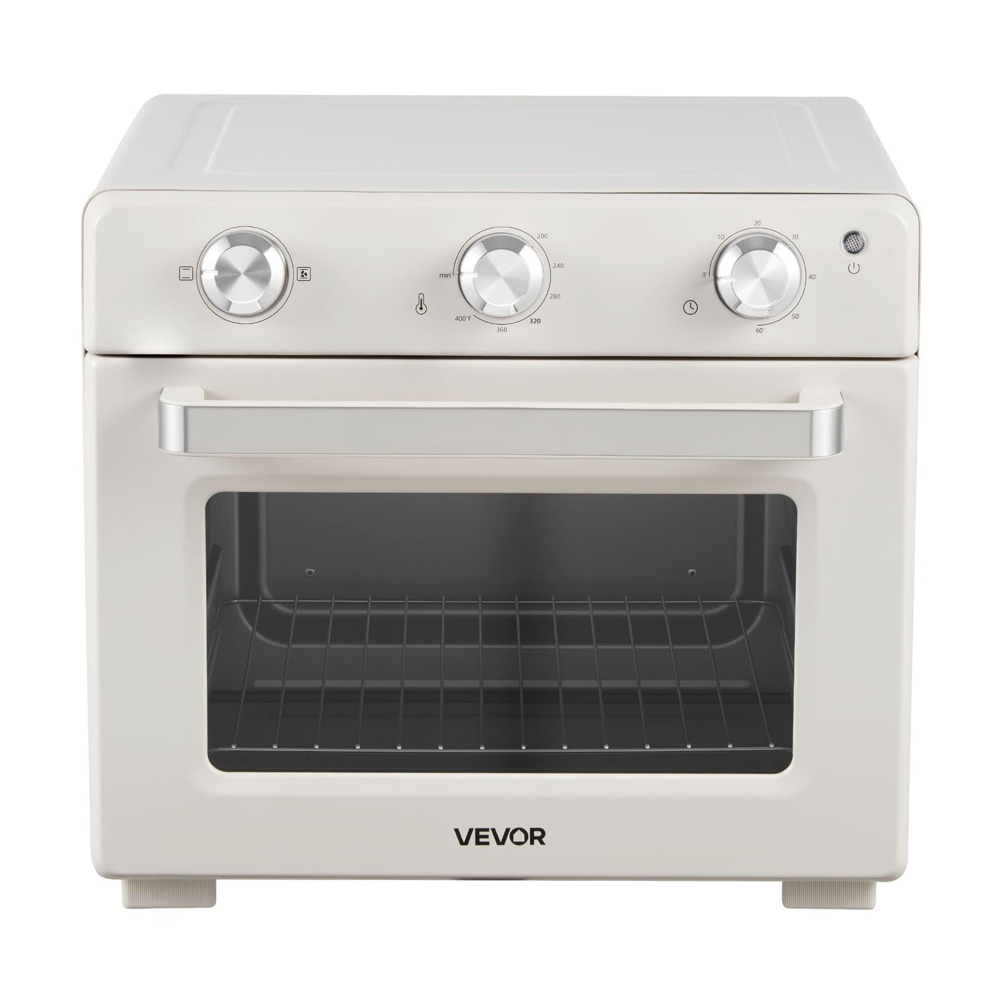 VEVOR Sublimation Oven Machine, 26 Qt, Fits 40oz Tumblers, with 1 Heat Air Gun, 50 Shrink Films, 1 Tape and 2 Heat Gloves, 360° Turbo Convection for Sublimation Blank Tumblers, Mugs, Bowls, Off-White.
