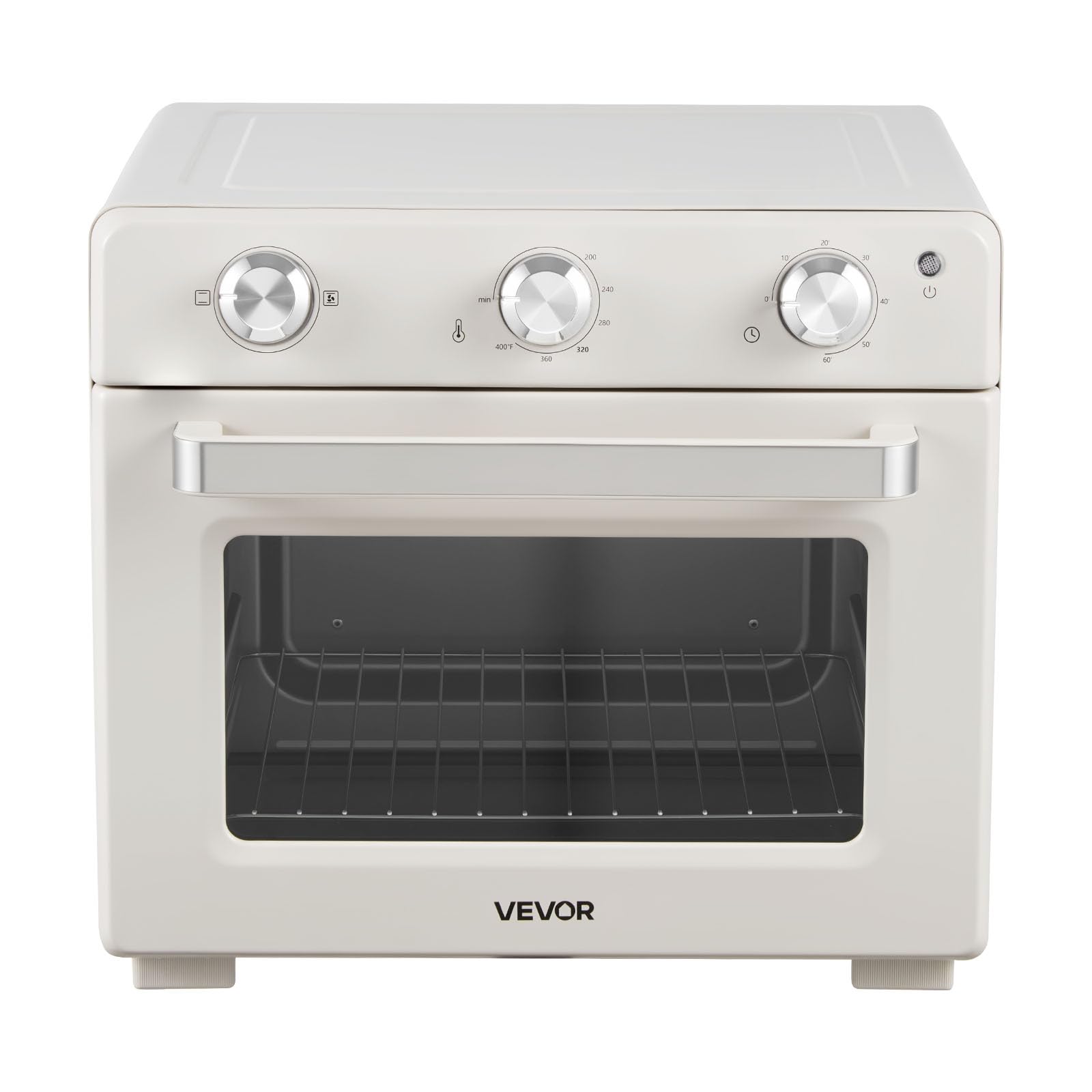 VEVOR Sublimation Oven Machine, 26 Qt, Fits 40oz Tumblers, with 1 Heat Air Gun, 50 Shrink Films, 1 Tape and 2 Heat Gloves, 360° Turbo Convection for Sublimation Blank Tumblers, Mugs, Bowls, Off-White.