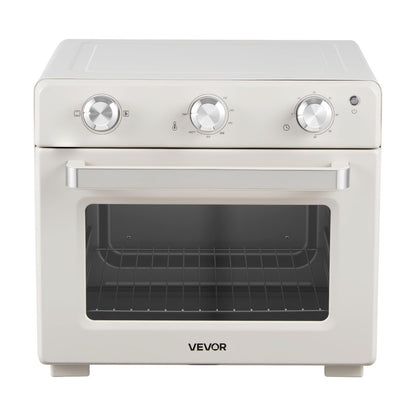 VEVOR Sublimation Oven Machine, 26 Qt, Fits 40oz Tumblers, with 1 Heat Air Gun, 50 Shrink Films, 1 Tape and 2 Heat Gloves, 360° Turbo Convection for Sublimation Blank Tumblers, Mugs, Bowls, Off-White.