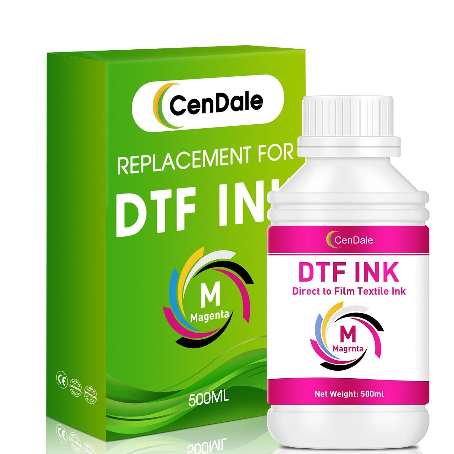 CenDale Premium DTF Printhead Cleaning Solution - Universal Printhead Cleaner Kit for Any DTF & DTG Printers, Print Head Cleaning Kit for Epson ET8550 L1800 XP15000 R1390 XP600 Ink Printer (100ML).