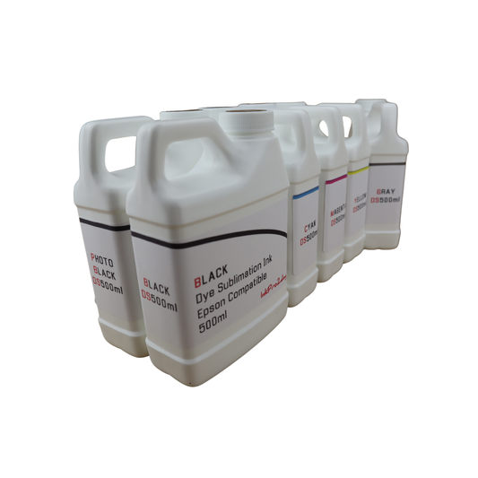 6 500ml bottles Dye Sublimation Ink for Epson EcoTank Photo ET-8550 printer