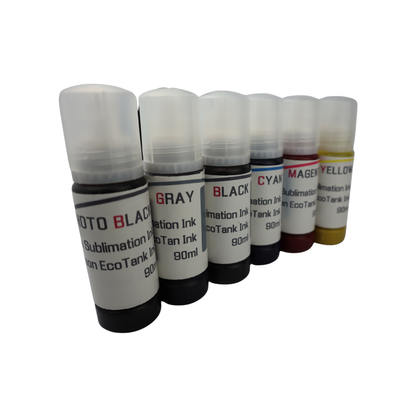 6 90ml bottles Dye Sublimation Ink for Epson EcoTank Photo ET-8550 printer