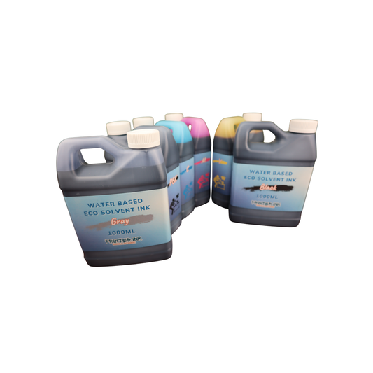 6 1000ml bottles Eco Solvent Water Based Ink for Epson EcoTank Photo ET-8500 ET-8550 printers