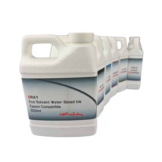 6 500ml bottles Eco Solvent Water Based Ink for Epson EcoTank Photo ET-8500 ET-8550 printers