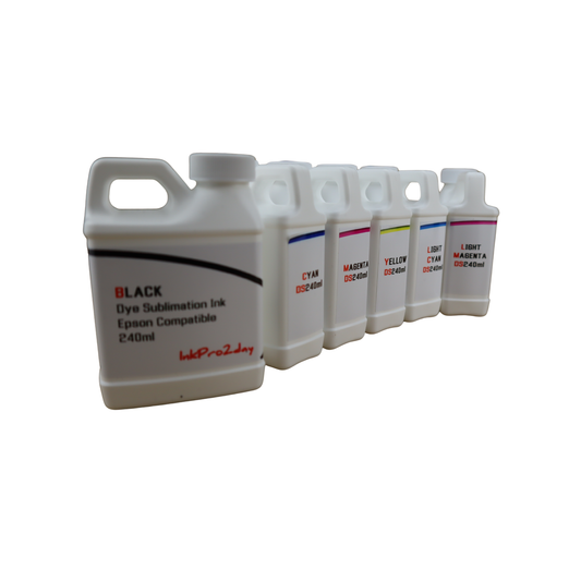 6 240ml bottles Dye Sublimation Ink for Epson Expression Photo XP-960 XP-970 printers