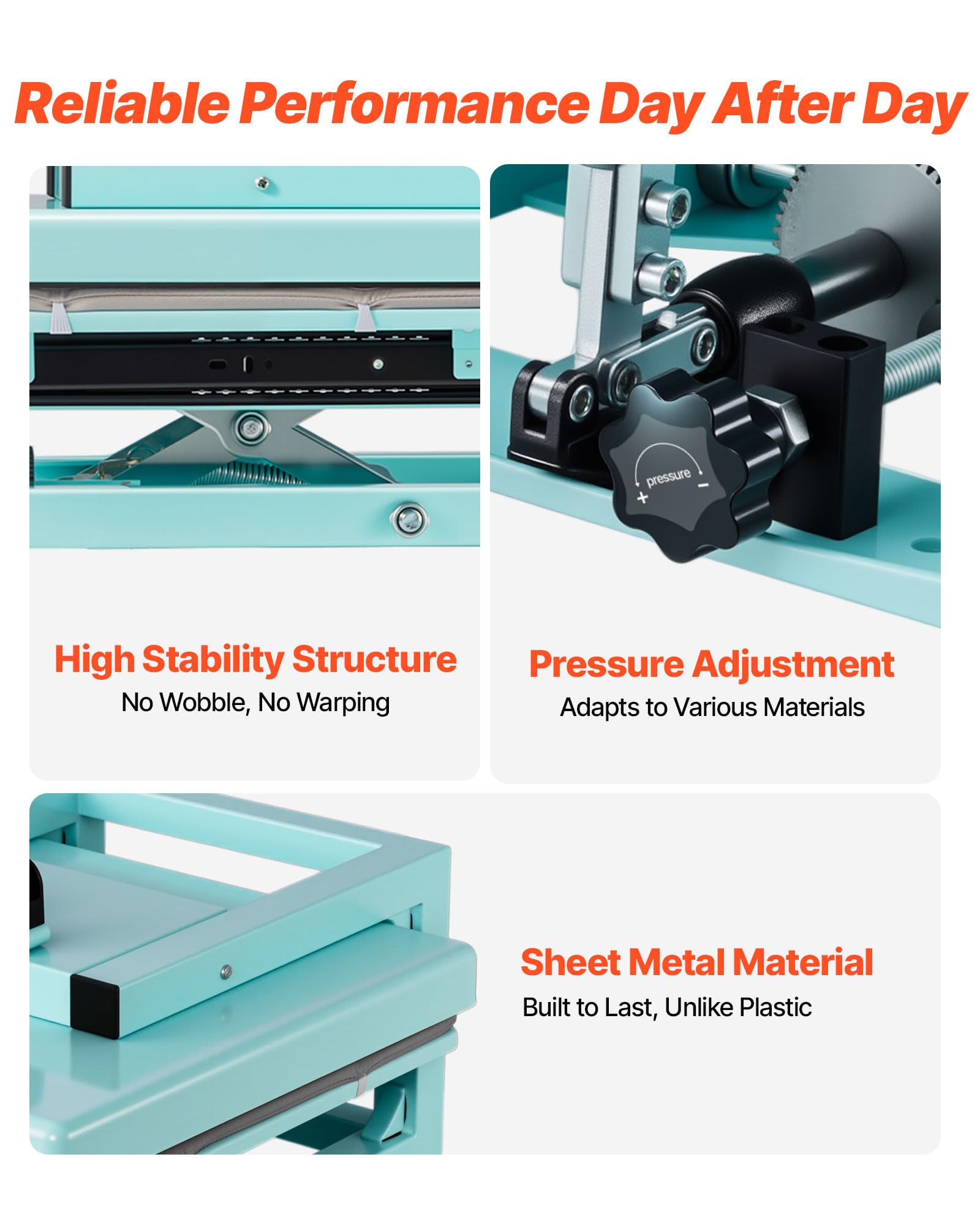 VEVOR 2 in 1 Heat Press Machine for T Shirts and Hats, 15x15 Inch Professional Swing Away Digital Tshirt Press Machine for Sublimation, Vinyl, Heat Transfer Projects.