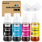 Sublimation Ink T502 T522 Ink Refill Bottles for 2800 Sublimation Ink for 2803 15000 ET15000 ET-2800 ET-2803 ET2400 ET2760 ET2750 ET4800 ET-2850 Inkjet Printers (5Pack).