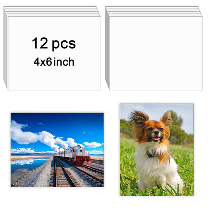 12 Pcs Sublimation Photo Blanks 8 x 10 Inch sublimation metal sign  - s Aluminum Photo Sign Blank Photo DIY Sign Wall Frame Poster for Living Room Bedroom.
