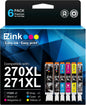 270 271 XL Ink Cartridges Compatible for Canon PGI-270XL CLI-271XL Combo Pack to use with Pixma MG7720 TS9020 TS8020 TS5020 TS6020 MG5720 MG5721 MG5722 MG6820 MG6821 MG6822 6 Color (PGBK,BK,C,M,Y,GY).