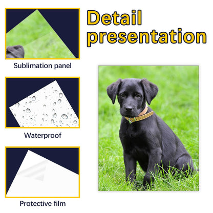 12 Pcs Sublimation Photo Blanks 8 x 10 Inch sublimation metal sign  - s Aluminum Photo Sign Blank Photo DIY Sign Wall Frame Poster for Living Room Bedroom.