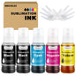 Sublimation Ink T502 T522 Ink Refill Bottles for 2800 Sublimation Ink for 2803 15000 ET15000 ET-2800 ET-2803 ET2400 ET2760 ET2750 ET4800 ET-2850 Inkjet Printers (5Pack).