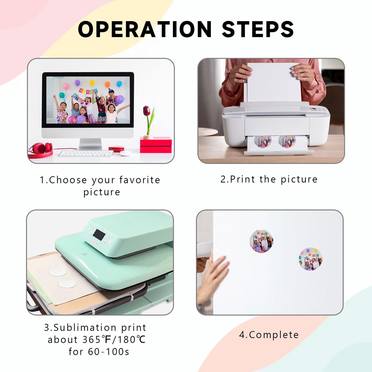 40Pcs Sublimation Picture Magnet Blanks Personalized Square Magnets for Refrigerator Custom Magnets Sublimation Blanks Products DIY Craft Gifts for Kitchen Office Decorative.