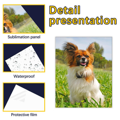 12 Pcs Sublimation Photo Blanks 8 x 10 Inch sublimation metal sign  - s Aluminum Photo Sign Blank Photo DIY Sign Wall Frame Poster for Living Room Bedroom.