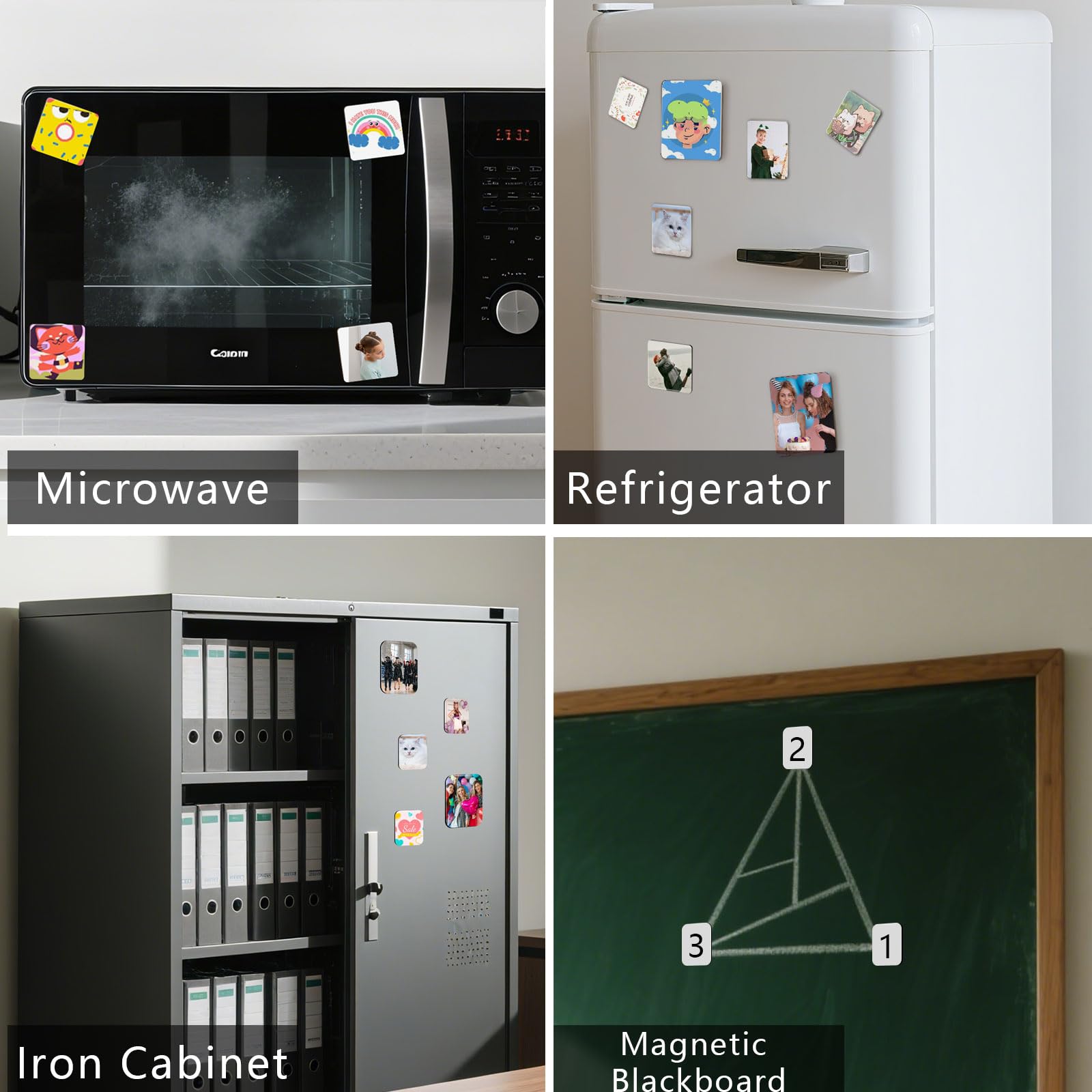 40Pcs Sublimation Picture Magnet Blanks Personalized Square Magnets for Refrigerator Custom Magnets Sublimation Blanks Products DIY Craft Gifts for Kitchen Office Decorative.