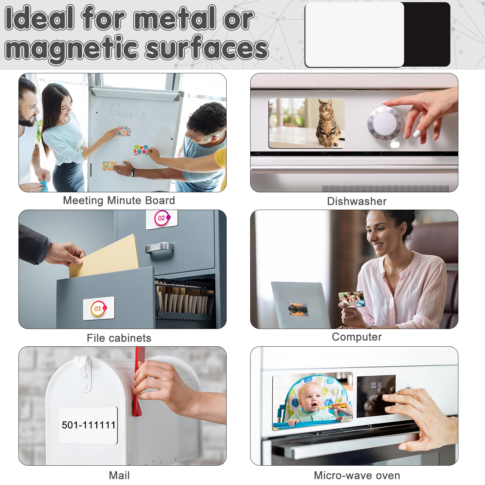 30 Pcs Large Sublimation Magnet Blanks 4 x 6 inch MDF Personalized Fridge Refrigerator Magnets Blanks,Include 15 Sublimation Fridge Magnets Blanks Decorative Fridge Magnets Blank Set for Kitchen.