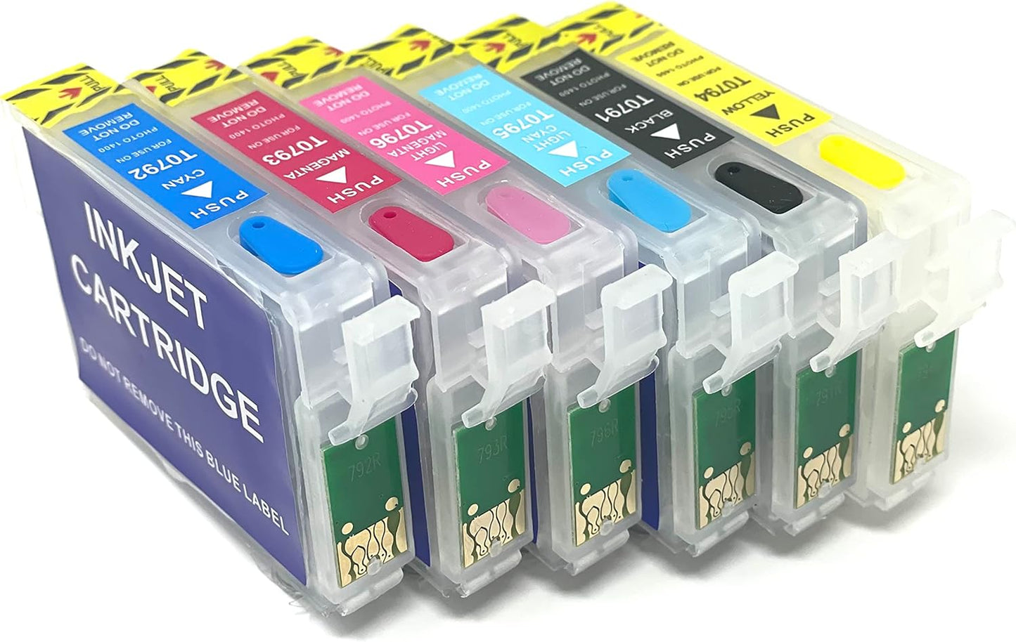 INKXPRO Remanufactured Empty Cartridge Replacement for 79 T079 (T079120, T079220, T079320, T079420, T079520, T079620) to use with Artisan 1430 and Stylus Photo 1400 Printer.