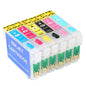 T079 Empty Refillable Ink Cartridges Replacement With Permanent Chip Suitable 79 T079 (T079120, T079220 T079320 T079420 T079520 T079620) to use with Artisan 1430 and Stylus Photo 1400 Printer.