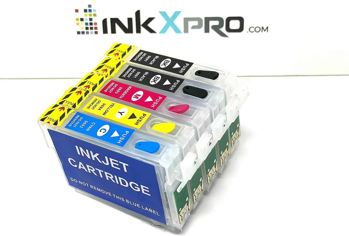 INKXPRO Remanufactured Empty Cartridge Replacement for Epson 69 T069 to use with Stylus C120 CX5000 CX6000 CX8400 CX9400 NX215 NX305 NX400 NX410 NX415 NX515 Workforce 1100 30 310 615.
