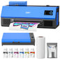 DSV A3 XP600 DTF Printer with Shaker & Air Purifier, 2X Faster Than L1800, 4.5" LED Touch Screen, White Ink Circulation & Auto-Cleaning, 24/7 Auto-Maintenance, 2-Year Free Ink for T-Shirt Printing.
