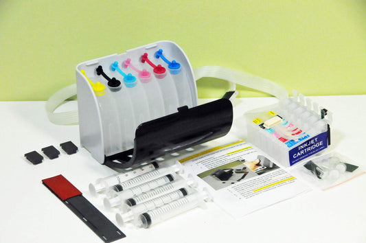 INKXPRO Empty Remanufactured Refill Cartridge Kit Works with Artisan 1430 Stylus Photo 1400 Printers (Refillable cartridges with 600ml Sublimation Ink).