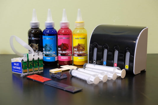 INKXPRO Empty CISS Refill Cartridge Kit Works with Eps0n XP-440 XP-446 XP-430 XP-330 XP-340 XP-434 Printers (Empty CISS System).