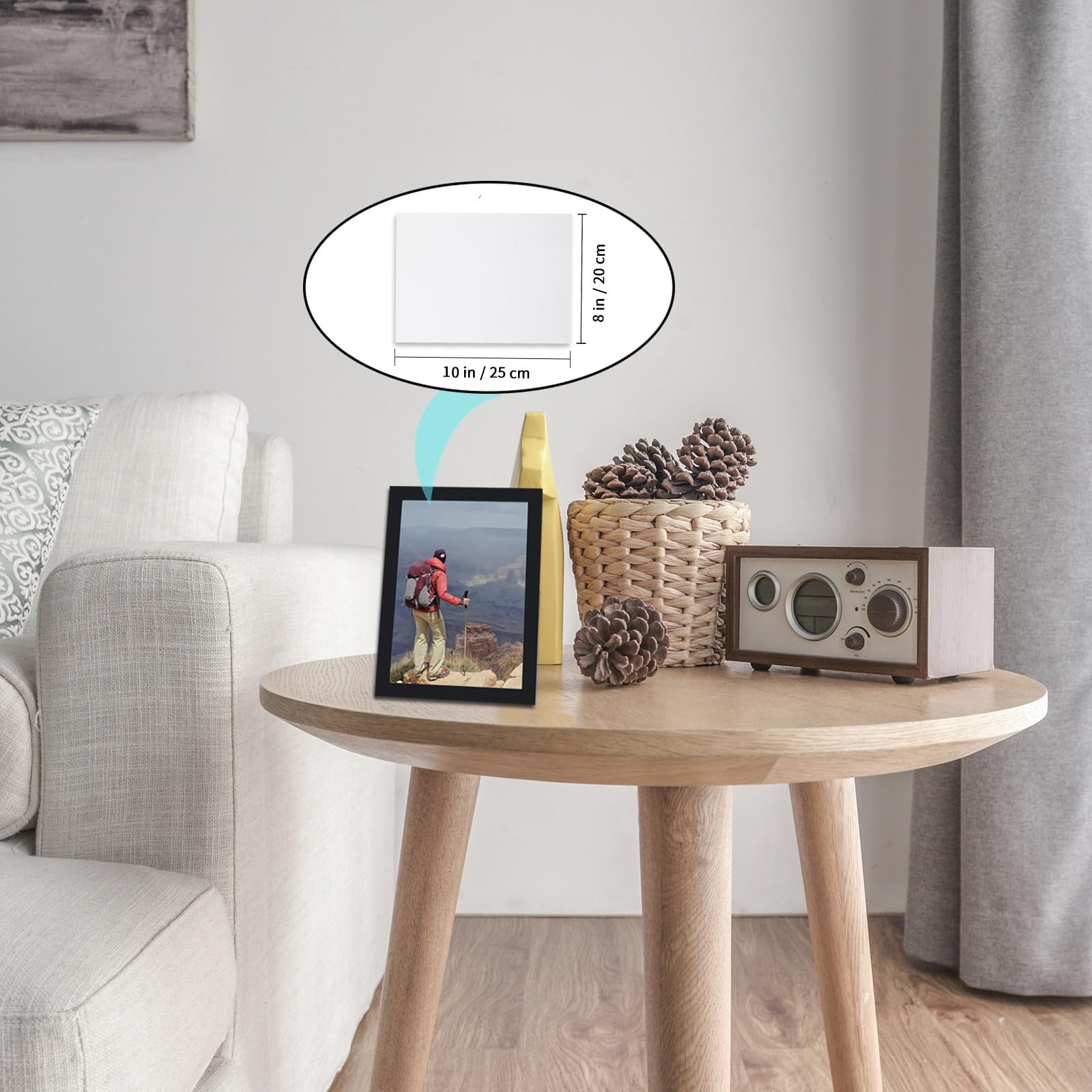 20 Pcs Sublimation Metal Photo Blanks 8"X10" X0.45mm Aluminum Photo Sign Blank Photo Metal Wall Sublimation Poster Frame Blanks.