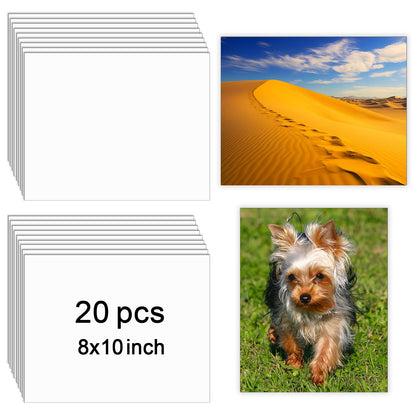 12 Pcs Sublimation Photo Blanks 8 x 10 Inch sublimation metal sign  - s Aluminum Photo Sign Blank Photo DIY Sign Wall Frame Poster for Living Room Bedroom.