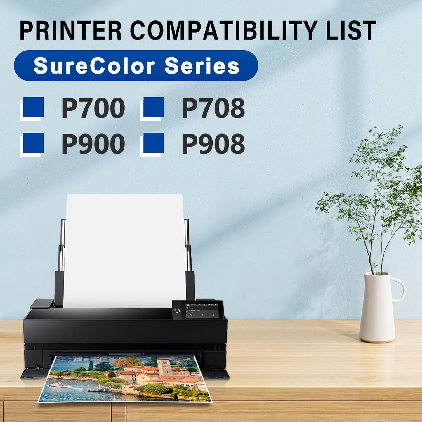 T47A Ink Cartridge Set Compatible with SureColor P700 P900 P708 P908 Printer T47A1 T47A2 T47A3 T47A4 T47A5 T47A6 T47A7 T47A8 T47A9 T47AD (10 Pack)