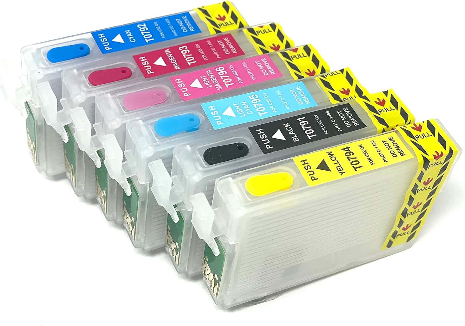 INKXPRO Remanufactured Empty Cartridge Replacement for 79 T079 (T079120, T079220, T079320, T079420, T079520, T079620) to use with Artisan 1430 and Stylus Photo 1400 Printer.