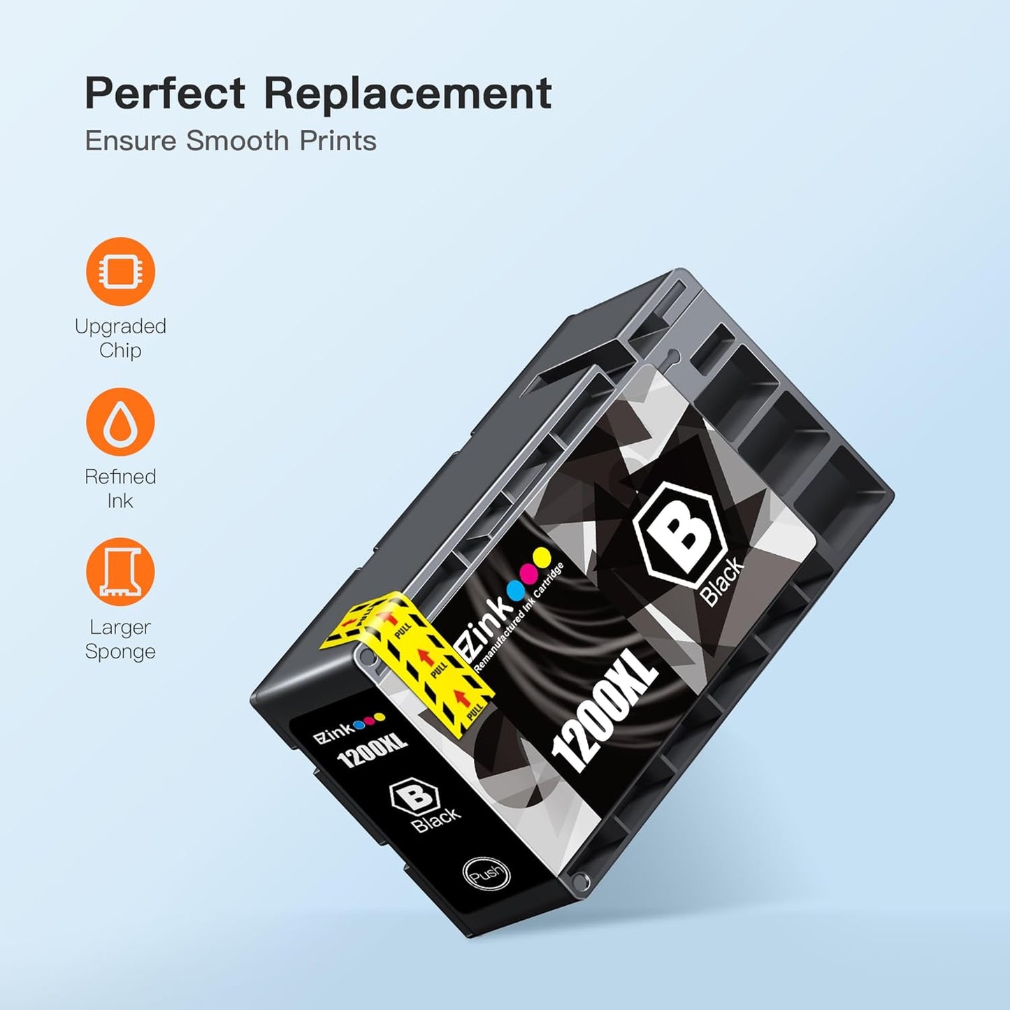 E-Z Ink Compatible Ink Cartridge Replacement for Canon PGI-1200 XL PGI-1200XL PGI1200XL to use with MAXIFY MB2020 MB2320 MB2120 MB2720 MB2350 MB2050 (2 Black, 1 Cyan, 1 Magenta, 1 Yellow, 5 Pack).