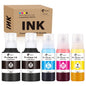 Hiipoo 522 Refill Ink Bottle Replacement for Epson T522 522 (Not for Sublimation) for ET-2750 ET2720 ET-2803 ET-2800 ET-3750 ET-4750 ET-3760 ET-4760 ET-2850 ET-4800 ET-3700 ET-15000 Printer.