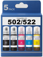 Pigment Ink Refill Ink Bottles Compatible with epson 542 Ink Refill Bottles Work for EcoTank Pro ET-5150 ET-5170 ET-5180 ET-5800 ET-5850 ET-5880 ET-16600 ET-16650 (BK,C,M,Y,4 Bottles)