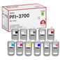 PFI-3700 Pigment Ink Tank 700ml Set (with New Chip) Replacement for Canon PFI-3700 Ink Bundle for imagePROGRAF PRO-2600 PRO-4600 PRO-6600 PRO-4600S PRO-6600S Printers (PBK/GY/C/M/Y/R/B/PC/PM/PGY/CO).