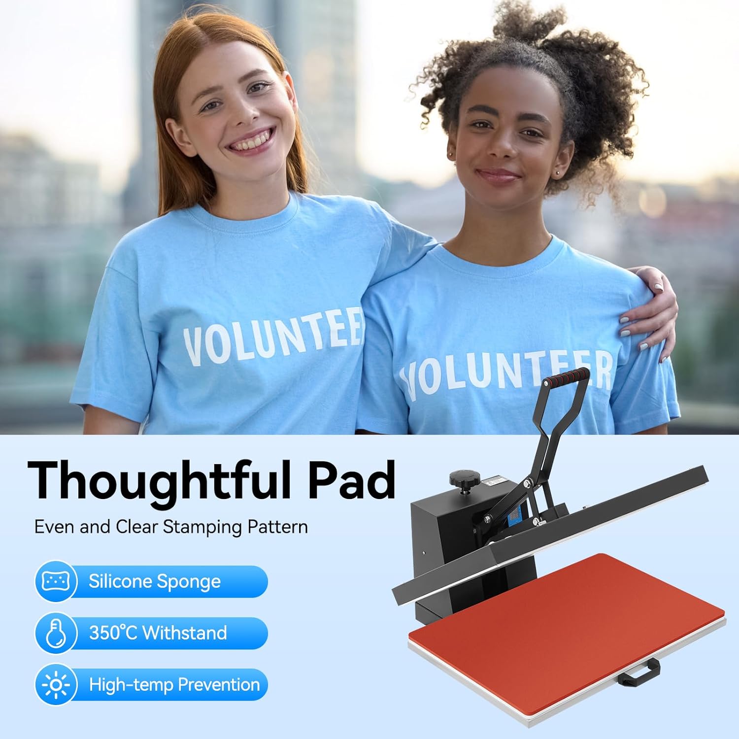 16x24Inch Large Size Format Heat Transfer Press, 1800W High-Pressure Flip-Top Digital Industrial Heat Transfer Sublimation Printer, T-Shirt Heat Transfer Press Machine.