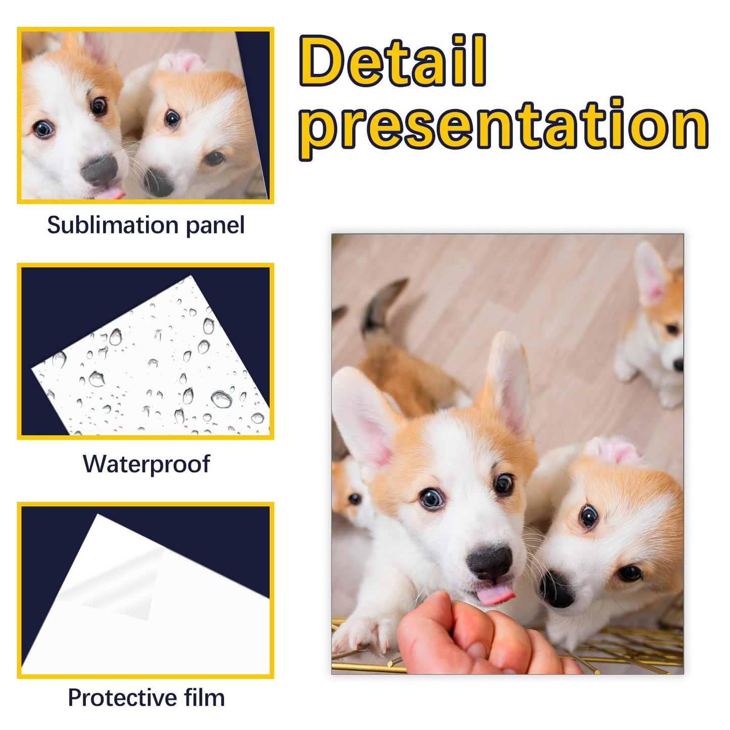 12 Pcs Sublimation Photo Blanks 8 x 10 Inch sublimation metal sign  - s Aluminum Photo Sign Blank Photo DIY Sign Wall Frame Poster for Living Room Bedroom.