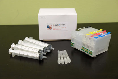 INKXPRO Ink Refill kit (T252 cartridges) for Workforce WF-3620 WF-3640 WF-7620 WF-7610 WF-7110 (Empty refillable Cartridges).