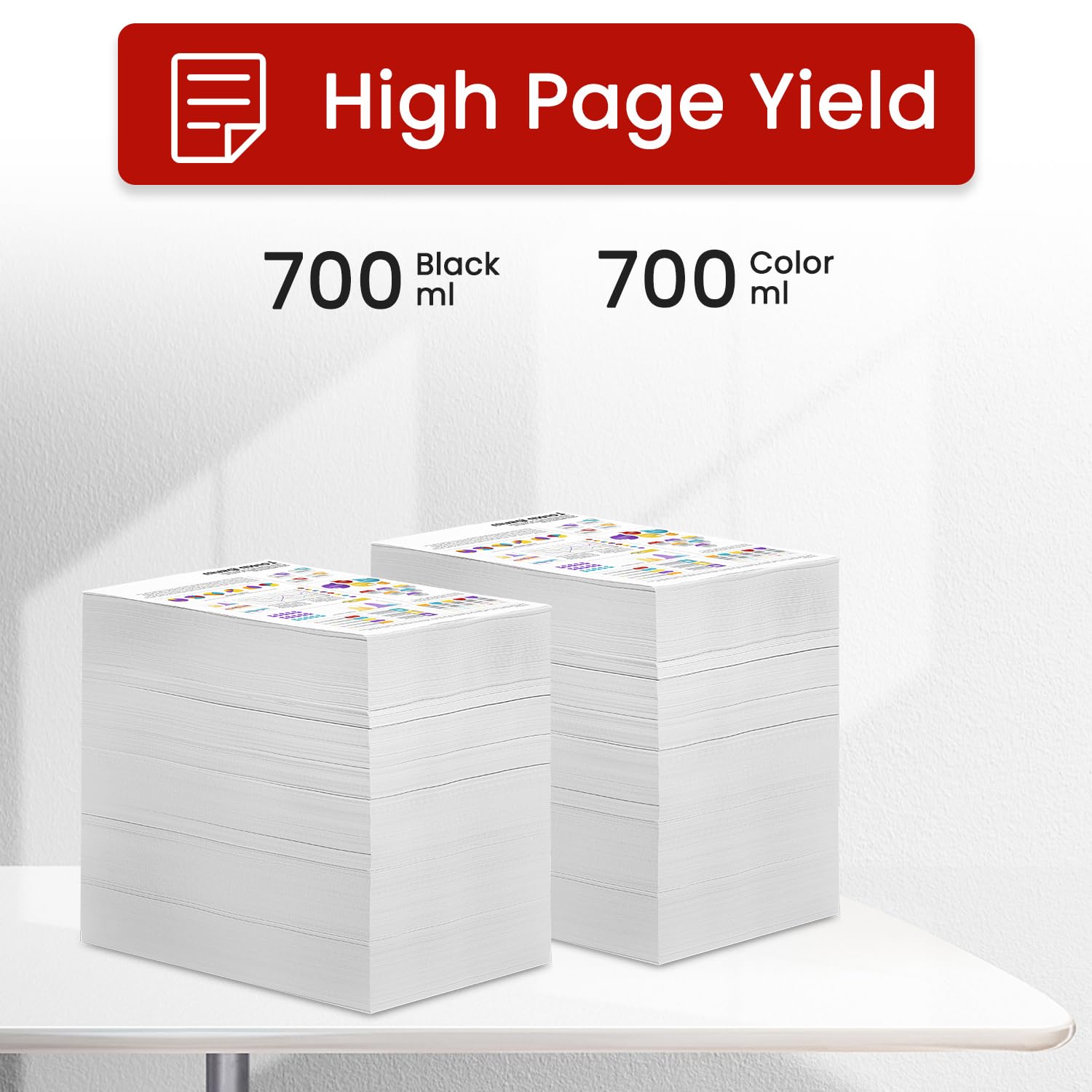 PFI-3700 Pigment Ink Tank 700ml Set (with New Chip) Replacement for Canon PFI-3700 Ink Bundle for imagePROGRAF PRO-2600 PRO-4600 PRO-6600 PRO-4600S PRO-6600S Printers (PBK/GY/C/M/Y/R/B/PC/PM/PGY/CO).